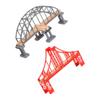 BESPORTBLE 2pcs Train Railway Bridge with Bridge Supports Assembled Track Accessories for Educational Learning and Hands Building Compatible with Major Brands view 1