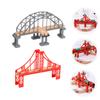 BESPORTBLE 2pcs Train Railway Bridge with Bridge Supports Assembled Track Accessories for Educational Learning and Hands Building Compatible with Major Brands view 4