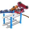 1/64 Parking Lot Scene Display Case,Diecast Car Garage,Layout Organizer,Resin Alloy Car Model Toy Display Stand Desktop Decor, Blue view 3