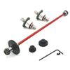 124016 124017 124019 124007 124008 RIaarIo AM-X12 Metal Differential and Central Drive Shaft Assembly Upgrade Parts Compatible with 1 12 Scale RC Car Models(Red) view 1