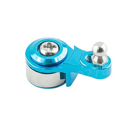 25T Metal Adjustable Damping Servo Arm Compatible with 1/10 Scale RC Crawler Cars Upgrade Parts Compatible with TRX6 Models Servo Horn(Sky Blue)