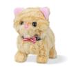 Walking Kitten Toy for Kids, Interactive Electronic Plush Toy with Meows Tail Wagging Head Shaking 2 Speed Modes, American Shorthair Stuffed Animals Gifts for Christmas Birthday Toddlers Yellow 7.5'' view 1