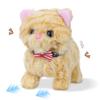 Walking Kitten Toy for Kids, Interactive Electronic Plush Toy with Meows Tail Wagging Head Shaking 2 Speed Modes, American Shorthair Stuffed Animals Gifts for Christmas Birthday Toddlers Yellow 7.5'' view 2