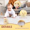 Walking Kitten Toy for Kids, Interactive Electronic Plush Toy with Meows Tail Wagging Head Shaking 2 Speed Modes, American Shorthair Stuffed Animals Gifts for Christmas Birthday Toddlers Yellow 7.5'' view 3