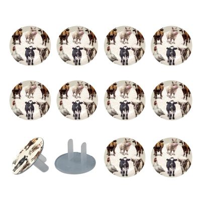 Farm Animals (2) Outlet Covers for Electrical Power Baby Proofing Wall Socket Protector Child Proof Outlet Protector - Electrical Insulation