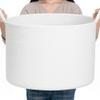 CLHMILY&Z Round Cotton Rope Storage Basket in Living Room, Bedroom, Laundry Room for Toy, Clothes, Blanket, Pillow (White, XLarge(14.2"x22")) view 1
