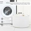 CLHMILY&Z Round Cotton Rope Storage Basket in Living Room, Bedroom, Laundry Room for Toy, Clothes, Blanket, Pillow (White, XLarge(14.2"x22")) view 3