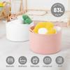 CLHMILY&Z Round Cotton Rope Storage Basket in Living Room, Bedroom, Laundry Room for Toy, Clothes, Blanket, Pillow (White, XLarge(14.2"x22")) view 4