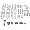 XinGeeek RC Aluminum Parts Kit Swing Arm Steering Cup Accessory for SCY 1/16 16101 16102 16103 16104 16106 16201 JJRC C8805 Q130A Q130B Q141 RC Car Modification Parts (Silver) view 1