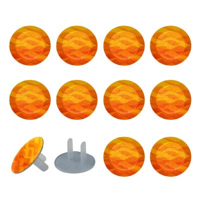 Orange Wave Pattern (1) Outlet Covers Baby Proofing Child Proof Plug Covers for Electrical Outlets Easy Install Outlet Plug Covers