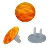 Orange Wave Pattern (1) Outlet Covers Baby Proofing Child Proof Plug Covers for Electrical Outlets Easy Install Outlet Plug Covers view 2