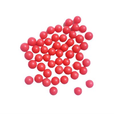 ROYIHOME 100-1000Pcs 3-12.7mm Red PP Solid Plastic Balls(100PCS,6.35mm)