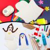 Soulchen 24 Pcs DIY Cotton Hand Puppet Kit 8 x 9.8 Inch Making Your Own Puppets Blank Fabric for DIY Crafting Storytelling Family Activities Art Party Supplies Creative Play Holiday Subject Gifts view 4