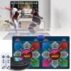 AR Dance Mat, HDMI Interface Dance Mat, Family Sports Somatosensory Game, with Two Wireless Handle Controllers, PU Waterproof Material, Suitable for Children, Adults, and Family Games,A view 1