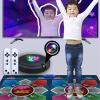 AR Dance Mat, HDMI Interface Dance Mat, Family Sports Somatosensory Game, with Two Wireless Handle Controllers, PU Waterproof Material, Suitable for Children, Adults, and Family Games,A view 2