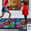 AR Dance Mat, HDMI Interface Dance Mat, Family Sports Somatosensory Game, with Two Wireless Handle Controllers, PU Waterproof Material, Suitable for Children, Adults, and Family Games,A view 3