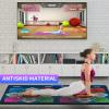AR Dance Mat, HDMI Interface Dance Mat, Family Sports Somatosensory Game, with Two Wireless Handle Controllers, PU Waterproof Material, Suitable for Children, Adults, and Family Games,A view 4