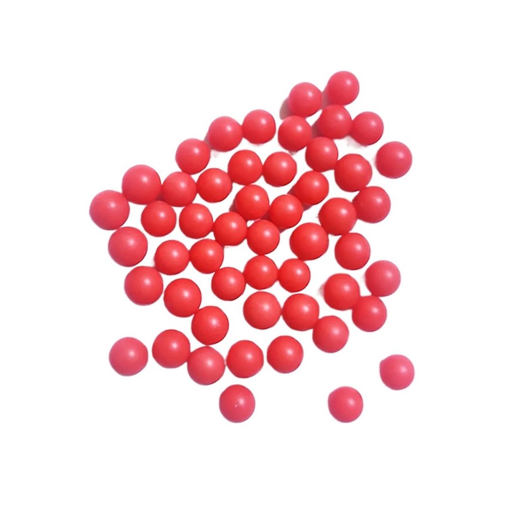 ROYIHOME 100-1000Pcs 3-12.7mm Red PP Solid Plastic Balls(100PCS,12.7mm)
