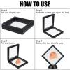 50 Pcs Square 3D Floating Frames  Home Decoration Holders for Jewelry, Coins, Shells & Gem Specimens(White) view 4