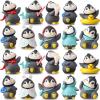Macarrie 20 Pcs Mini Penguin Figurines Cute Penguin Characters Toys Collection Playset Christmas Winter Cartoon Figures Cake Decoration for Boy Girl Birthday Landscape Party(Elegant Style) view 1