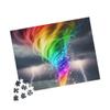 Vividly Colored Rainbow Tornado Jigsaw Puzzle, Made in USA, 252/520 Pieces, Premium Puzzle view 3