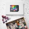 Vividly Colored Rainbow Tornado Jigsaw Puzzle, Made in USA, 252/520 Pieces, Premium Puzzle view 4