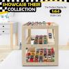 Display Case for Hot Wheels Garage & Matchbox Cars, 1/64 Scale Diecast Toy Car Garage, Storage Case for Hot Wheels, Parking Garage Diorama Toy Car Parking Car Ramp view 2