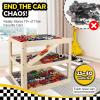 Display Case for Hot Wheels Garage & Matchbox Cars, 1/64 Scale Diecast Toy Car Garage, Storage Case for Hot Wheels, Parking Garage Diorama Toy Car Parking Car Ramp view 3