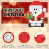 Birchio Christmas Santa Claus Pinatas Bundle with a Blindfold and Bat (Small Size 17x12.5x4 Inches), Holiday Theme Piata, Christmas Party Supplies, Xmas Piata, Party Decoration Games view 3