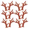 CATIEBYE 100pcs Flocking Deer Antlers Hair Clips DIY Accessories for Costume Party Festival Carnival Brown Antlers Headband Craft Decorations and Lightweight view 1