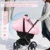 Baby Car Seat Cover for Girls, Infant CarSeat Covers with Mesh Man Fai Sky, Multi-Functional Newborn Canopy Breathable for Summer Winter, Windproof & Universal Fit, Flower view 2