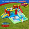 9-in-1 Kids Bounce House Ages 36, Inflatable Bouncy Castle with Water Slide for Wet or Dry Play, Plus Trampoline, Climbing Wall, Ball Pit & Play Cannon for Indoor/Outdoor Fun view 2