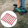 Colaxi 8X RC Car Chassis Link Rod Replaces Lightweight High Performance RC Model Car Accessories Metal for 1:12 H12Y H12P, Red view 3
