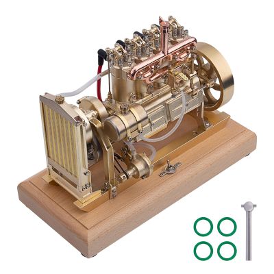 12cc Vertical 4-Cylinder OHV Gasoline Engine Model - Water-Cooled Tractor Engine with Mechanical Governor & Complete Cooling System
