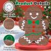 Birchio Christmas Gingerbread Man Pinatas Bundle with a Blindfold and Bat (Small Size 16.5x12.5x4 Inches), Holiday Theme Piata, Christmas Party Supplies, Xmas Piata, Party Decoration Games view 2