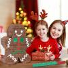 Birchio Christmas Gingerbread Man Pinatas Bundle with a Blindfold and Bat (Small Size 16.5x12.5x4 Inches), Holiday Theme Piata, Christmas Party Supplies, Xmas Piata, Party Decoration Games view 4