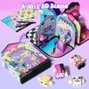 GobiDex Magnetic Doll House Playset for Girls, STEM Toddler Toys with 4 Scenes, Figures, Pets & Stickers  Great Birthday Gift for Kids Pretend Play view 2