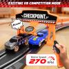 SUFICY Slot Car Race Track Set for Kids  29ft Electric Race Car Track with 4 Slot Cars, Dual Racing Tracks, Lap Counter & LED Overpass, Car Track Toy Gift for Boys Ages 612 view 4