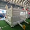 15x15FT White Inflatable Bounce House with Clear Ball Columns  100% PVC Commercial Grade Bounce House for Birthday, Wedding & Events, Durable White Castle - Style Jumper view 4