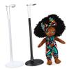 QUMIIRITY 3 Pcs Doll Display Stands PVC Height with Slip Base Stable Support Figures Puppets and Dress Display Holder view 1