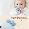 2-in-1 Baby Teething Rattle Toy, Sensory Grasping Teether for Infants 3-12 Months, 100% Food-Grade Silicone, Easy to Hold, Soothing & Developmental, BPA Free view 4
