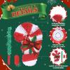 Birchio Christmas Candy Cane Pinatas Bundle with a Blindfold and Bat (Small Size 17x11x4 Inches), Holiday Theme Piata, Christmas Party Supplies, Xmas Piata, Party Decoration Games view 3