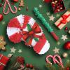 Birchio Christmas Candy Cane Pinatas Bundle with a Blindfold and Bat (Small Size 17x11x4 Inches), Holiday Theme Piata, Christmas Party Supplies, Xmas Piata, Party Decoration Games view 4