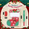 Birchio Christmas Socks Pinatas Bundle with a Blindfold and Bat (16.5x12.5x4 Inches), Holiday Theme Piata, Christmas Party Supplies, Xmas Piata, Party Decoration view 2