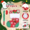 Birchio Christmas Socks Pinatas Bundle with a Blindfold and Bat (16.5x12.5x4 Inches), Holiday Theme Piata, Christmas Party Supplies, Xmas Piata, Party Decoration view 3