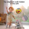 eJog Pup Peek a Boo Elephant Toy, Interactive Singing Plush Elephant Toy with Flapping Ears and Hearts, Musical Stuffed Animal for Babies and Toddlers view 3