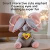 eJog Pup Peek a Boo Elephant Toy, Interactive Singing Plush Elephant Toy with Flapping Ears and Hearts, Musical Stuffed Animal for Babies and Toddlers view 4