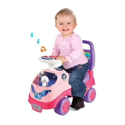 HAHONIA Ride On Car Plays Music with Under Seat Storage, Astronaut Rocket Sit to Stand Toddler Ride On Toy, Ages 36 Months + Boys Girls