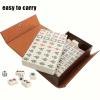 IWUTEFET Mini 144pcs Travel Mahjong Set - Portable Traditional Family Entertainment Game, for Mahjong Enthusiasts - Ideal Gift for Halloween, Christmas view 3