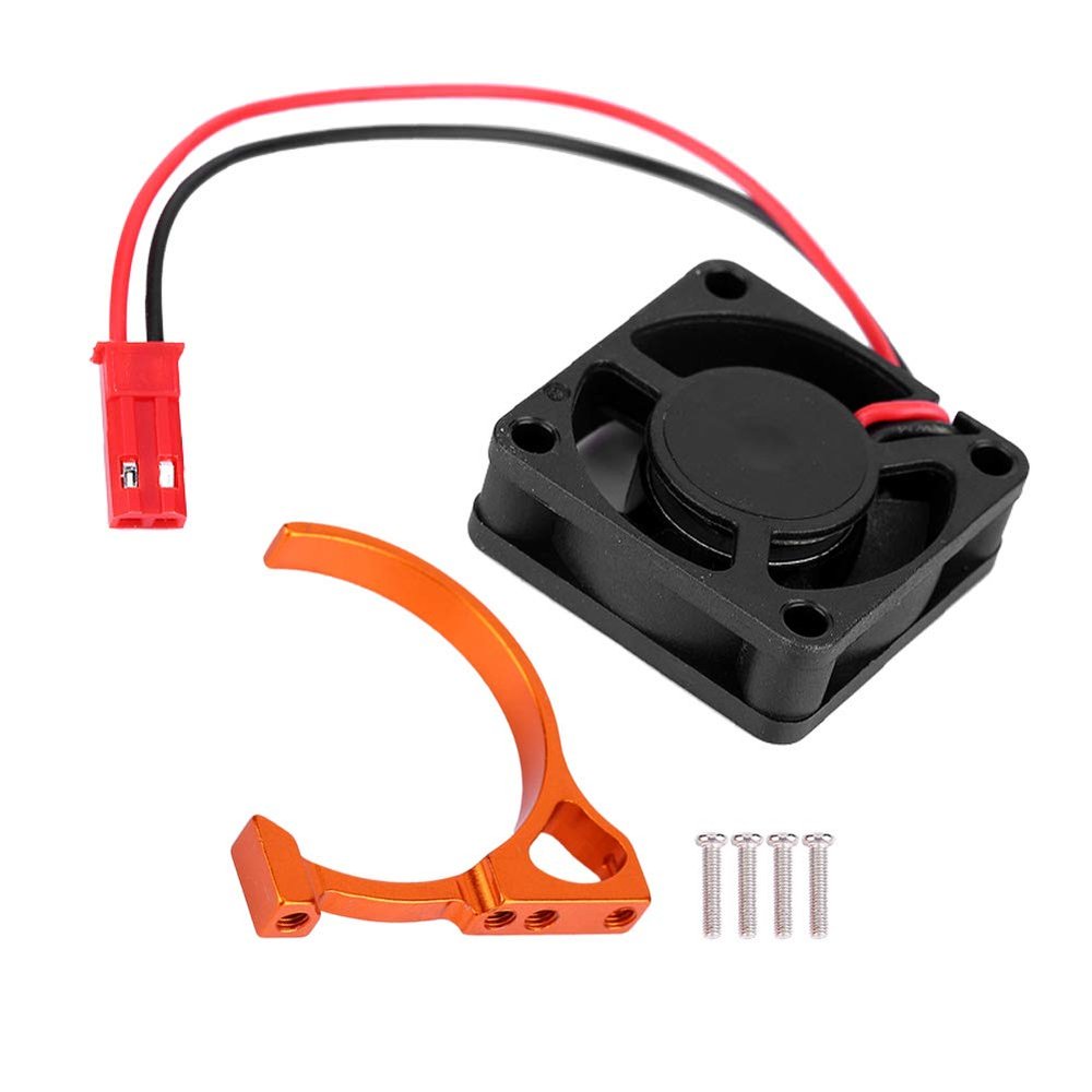 QANYEGN 540 550 RC Motor Heatsink, Motor Engine Heatsink, Engine Cooling Fin Heatsink with Fan 25x25MM/30x30MM 5V for RC 1:10 Motor (30 * 30MM 5V)